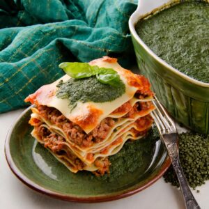 Lee más sobre el artículo Lasagna de carne y espirulina fresca:
